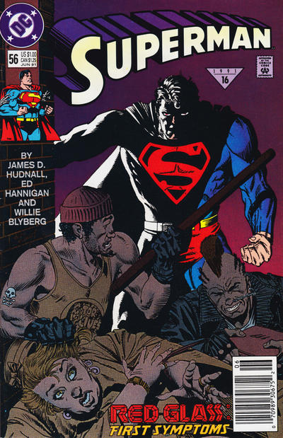 Cover for Superman (DC, 1987 series) #56 [Newsstand]