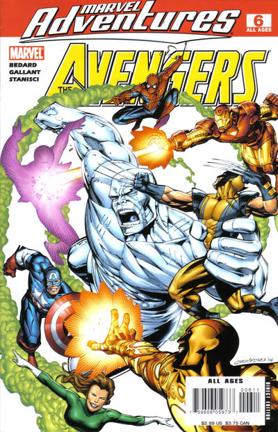 Cover for Marvel Adventures The Avengers (Marvel, 2006 series) #6 [Direct Edition]