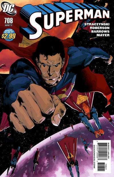 Cover for Superman (DC, 2006 series) #708 [Trevor Hairsine Cover]