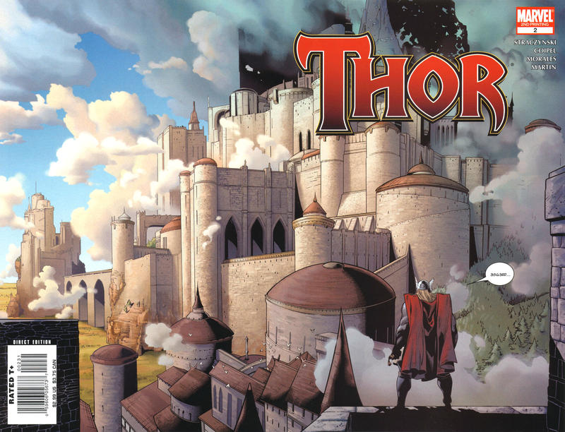 Cover for Thor (Marvel, 2007 series) #2 [2nd Printing Cover]