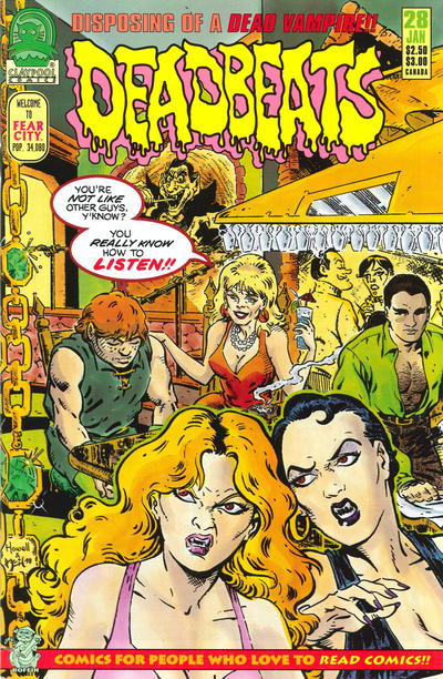 Cover for Deadbeats (Claypool Comics, 1993 series) #28
