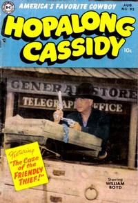 Cover for Hopalong Cassidy (DC, 1954 series) #92