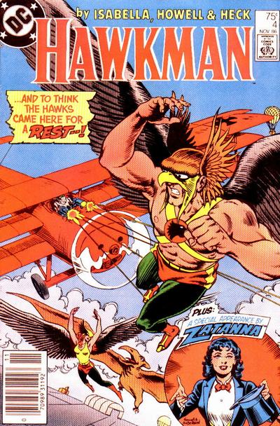 Cover for Hawkman (DC, 1986 series) #4 [Newsstand]