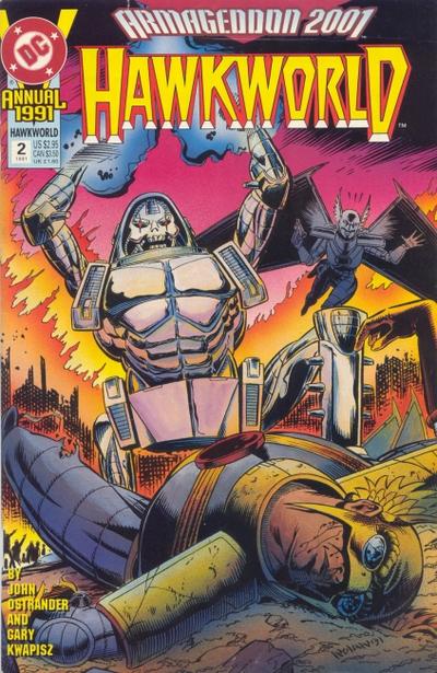 Cover for Hawkworld Annual (DC, 1990 series) #2 [First Printing]