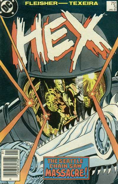 Cover for Hex (DC, 1985 series) #5 [Newsstand]