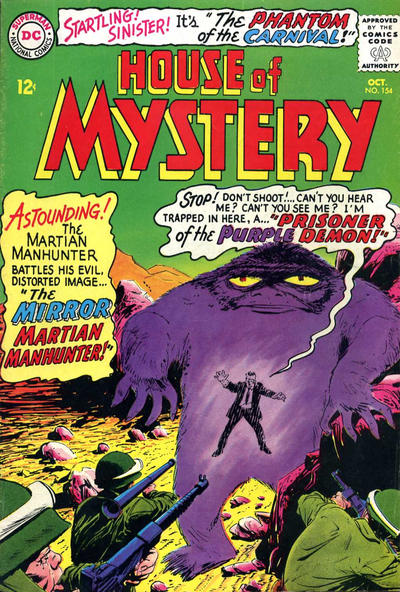 Cover for House of Mystery (DC, 1951 series) #154