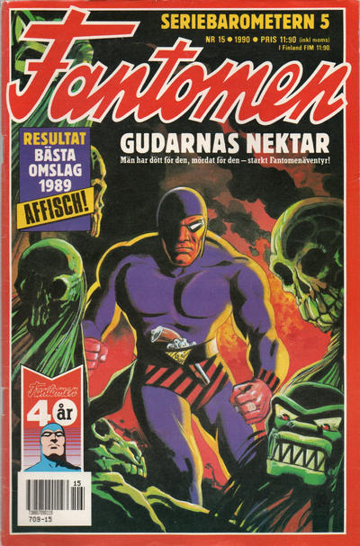 Cover for Fantomen (Semic, 1958 series) #15/1990