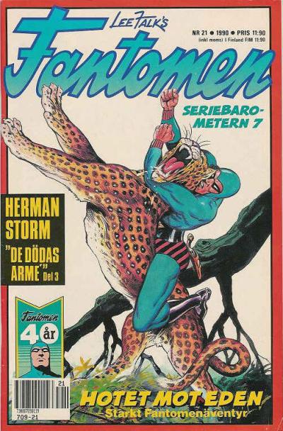 Cover for Fantomen (Semic, 1958 series) #21/1990