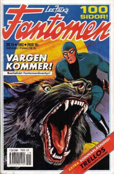 Cover for Fantomen (Semic, 1958 series) #15/1992