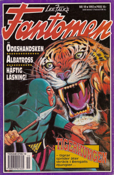Cover for Fantomen (Semic, 1958 series) #19/1993