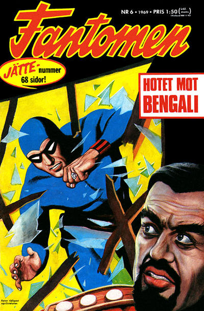 Cover for Fantomen (Semic, 1958 series) #6/1969
