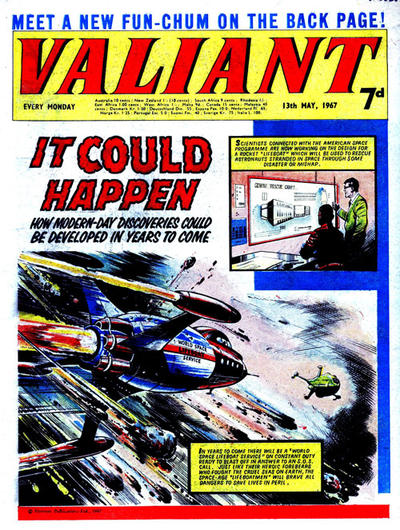 Cover for Valiant (IPC, 1964 series) #13 May 1967