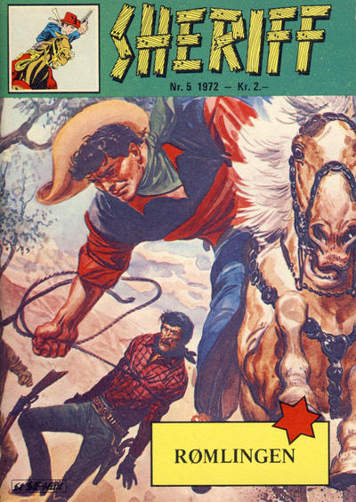 Cover for Sheriff (Serieforlaget / Se-Bladene / Stabenfeldt, 1968 series) #5/1972