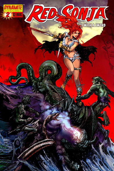Cover for Red Sonja (Dynamite Entertainment, 2005 series) #2 [Limited Esteban Maroto Cover (1 in 65)]
