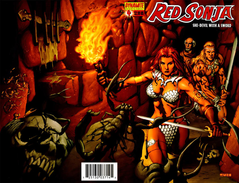 Cover for Red Sonja (Dynamite Entertainment, 2005 series) #4 [Mel Rubi Cover]