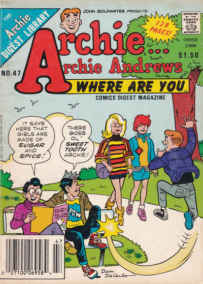 Cover for Archie... Archie Andrews, Where Are You? Comics Digest Magazine (Archie, 1977 series) #47
