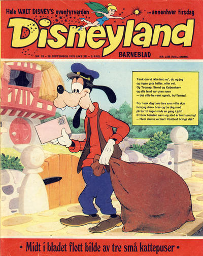 Cover for Disneyland barneblad (Hjemmet / Egmont, 1973 series) #19/1975