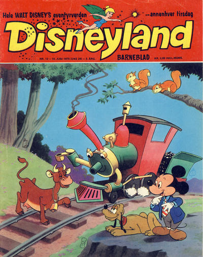 Cover for Disneyland barneblad (Hjemmet / Egmont, 1973 series) #12/1975