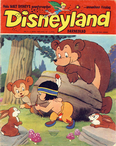 Cover for Disneyland barneblad (Hjemmet / Egmont, 1973 series) #7/1975