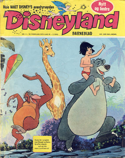 Cover for Disneyland barneblad (Hjemmet / Egmont, 1973 series) #4/1975