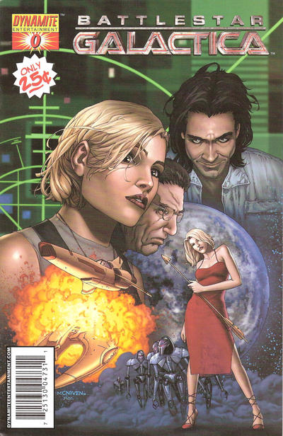 Cover for Battlestar Galactica (Dynamite Entertainment, 2006 series) #0 [Cover A - Steve McNiven art]