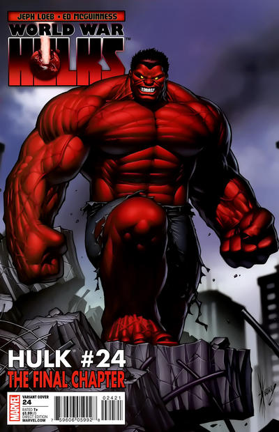 Cover for Hulk (Marvel, 2008 series) #24 [Dale Keown Variant]