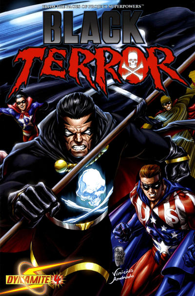 Cover for Black Terror (Dynamite Entertainment, 2008 series) #4 [Mike Lilly 1-in-12 Cover]