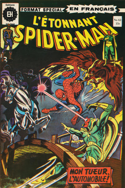 Cover for L'Étonnant Spider-Man (Editions Héritage, 1969 series) #62
