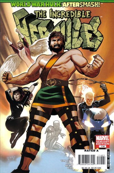 Cover for Incredible Hercules (Marvel, 2008 series) #114 [Variant Edition]