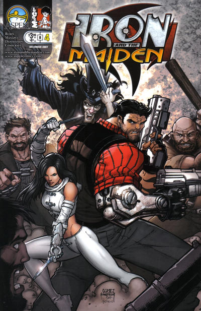 Cover for Iron and the Maiden (Aspen, 2007 series) #4 [Cover B]