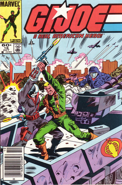 Cover for G.I. Joe, A Real American Hero (Marvel, 1982 series) #16 [Newsstand]