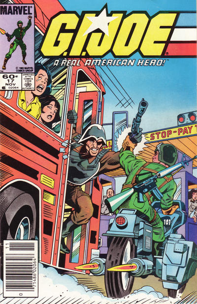 Cover for G.I. Joe, A Real American Hero (Marvel, 1982 series) #17 [Newsstand]