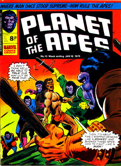 Cover for Planet of the Apes (Marvel UK, 1974 series) #13
