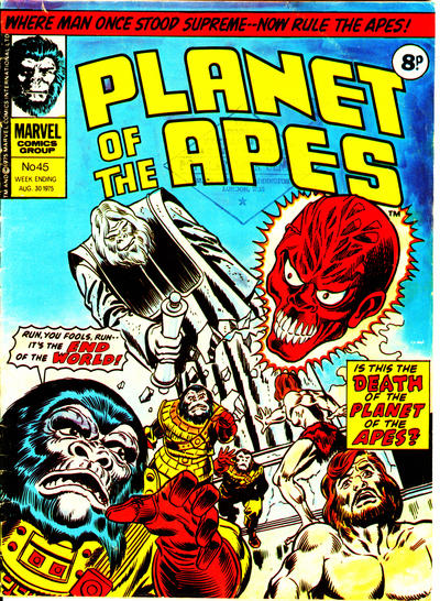 Cover for Planet of the Apes (Marvel UK, 1974 series) #45