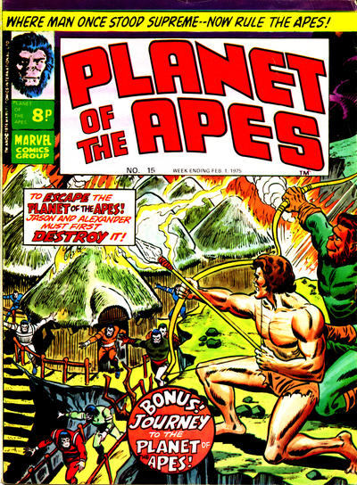 Cover for Planet of the Apes (Marvel UK, 1974 series) #15