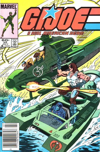 Cover for G.I. Joe, A Real American Hero (Marvel, 1982 series) #25 [Newsstand]
