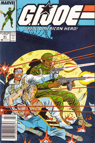 Cover for G.I. Joe, A Real American Hero (Marvel, 1982 series) #61 [Newsstand]