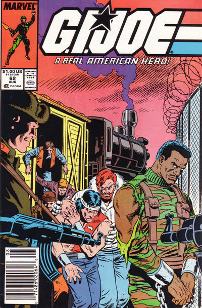 Cover for G.I. Joe, A Real American Hero (Marvel, 1982 series) #62 [Newsstand]
