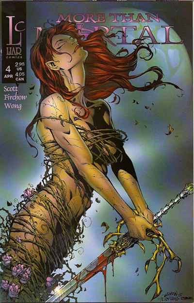 Cover for More Than Mortal (Liar Comics, 1997 series) #4 [Cover B - Randy Queen]