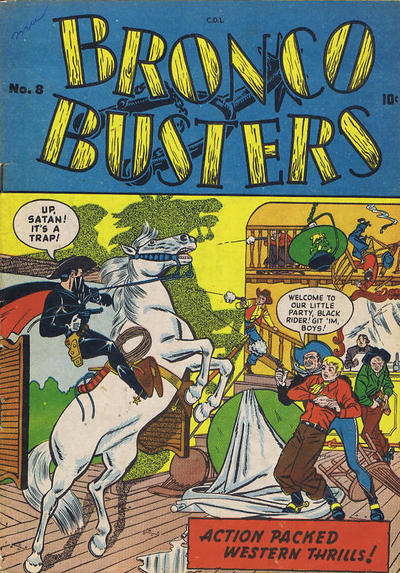 Cover for Bronco Busters (Bell Features, 1950 series) #8
