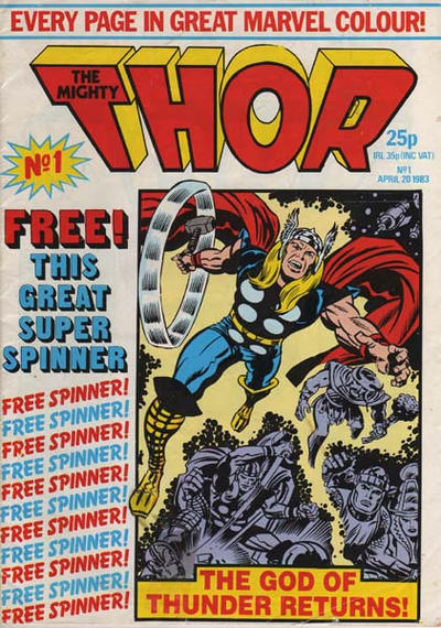 Cover for The Mighty Thor (Marvel UK, 1983 series) #1