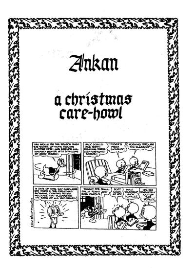 Cover for Ankan - a christmas care-howl (Anders Berglund; Stefan Diös, 1982 series) #[nn]