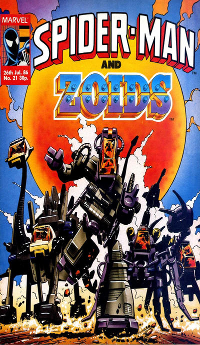 Cover for Spider-Man and Zoids (Marvel UK, 1986 series) #21