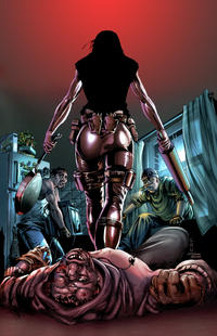 Cover Thumbnail for Jennifer Blood (Dynamite Entertainment, 2011 series) #2 [Jonathan Lau Virgin Art Cover]