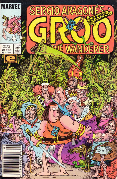 Cover for Sergio Aragonés Groo the Wanderer (Marvel, 1985 series) #24 [Newsstand]