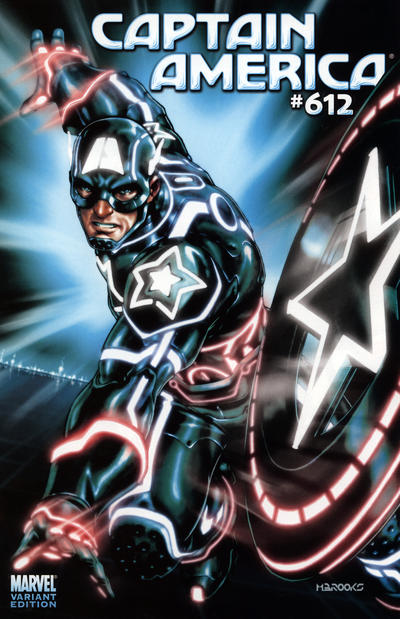 Cover for Captain America (Marvel, 2005 series) #612 [Tron Variant]