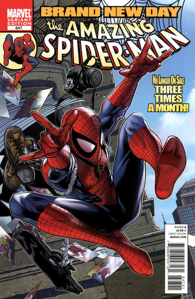 Cover for The Amazing Spider-Man (Marvel, 1999 series) #647 [Variant Edition - Steve McNiven Cover]