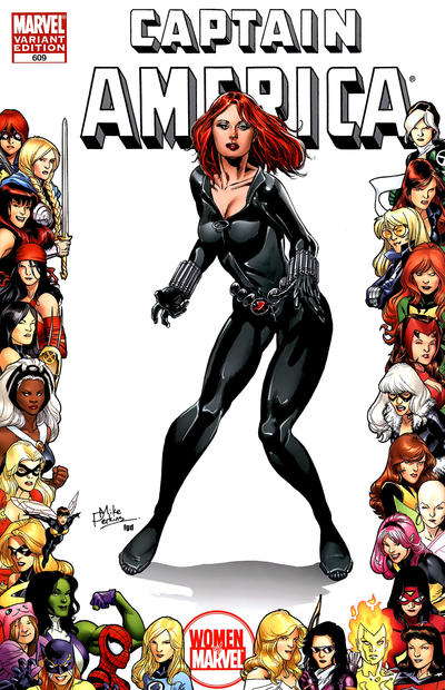 Cover for Captain America (Marvel, 2005 series) #609 [Women of Marvel]