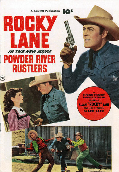 Cover for Powder River Rustlers (Fawcett, 1950 series) 