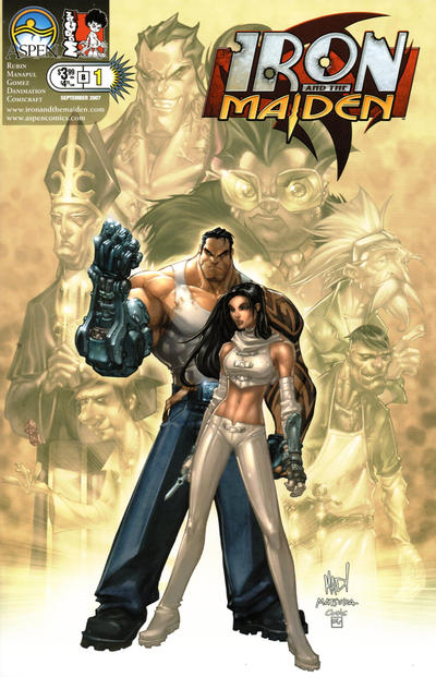 Cover for Iron and the Maiden (Aspen, 2007 series) #1 [Cover B]